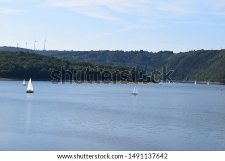 Rursee, reservoir lake in northern Eifel