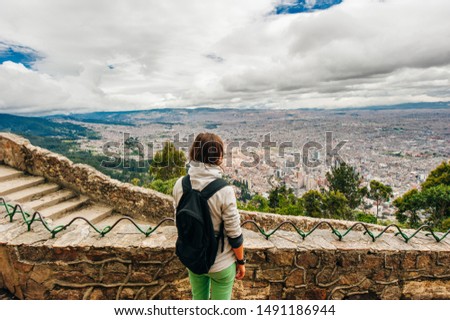 View of the downtown of Bogota, Colombia.