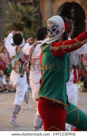 Basque folk traditional dance performance