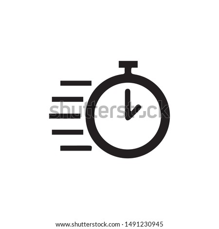 speed icon vector. Linear style sign for mobile concept and web design. fast time symbol illustration. Pixel vector graphics - Vector. Royalty-Free Stock Photo #1491230945