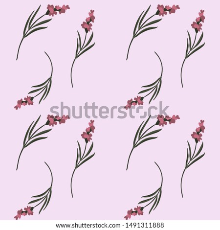 seamless romantic pattern with lavander fpr textile design/wallpapper/fabric and other