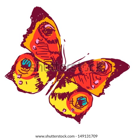 butterflies design vector