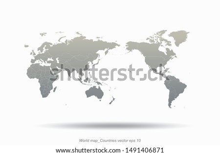 world map. high quality graphic vector of countries world map. world countries infographic map. Royalty-Free Stock Photo #1491406871