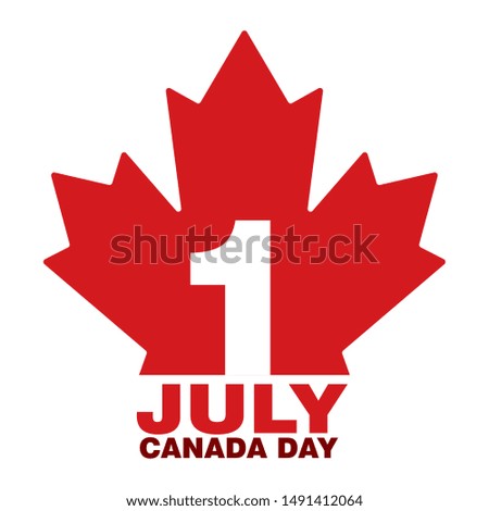 Happy canada day background with some special allusive objects