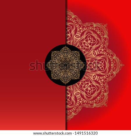 Abstract luxury background with mandala. Vector illustration. Ornament elegant invitation wedding card , invite.