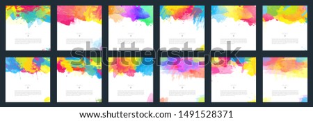 colorful vector watercolor background useful for any project where a platter of color makes the difference template set for brochure poster or flyer color colour water kid star texture colourful abstr