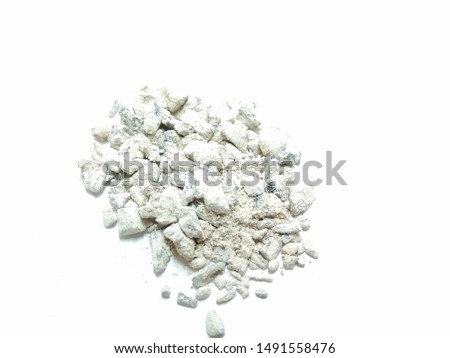 A picture of chewing tobacco on white background
