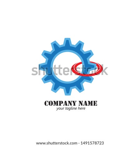 GEAR logo design template vector
