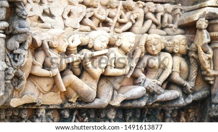 Heritage statue at Harshnath Temple Sikar
