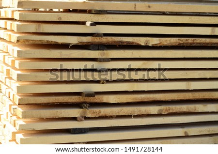 Wooden plank. Rack, lumber. Building