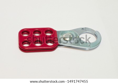 Hasp - tool which prevents users from unintended switching Royalty-Free Stock Photo #1491747455
