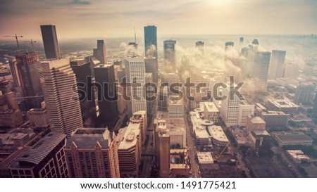 Houston Upside - Texas - United States in Sunrise time