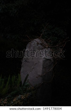 Grave Graveyard Stone Cross Gothic