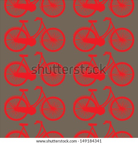 vintage design. bicycle pattern seamless. vector illustration.