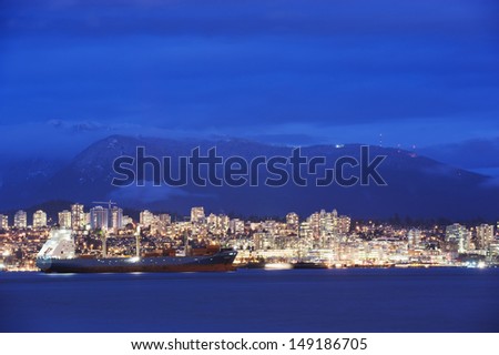 North Vancouver skyline Vancouver British Columbia Canada