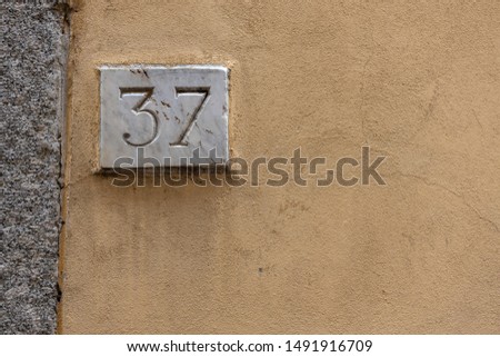 37 ancient house number, Europe  concept number 