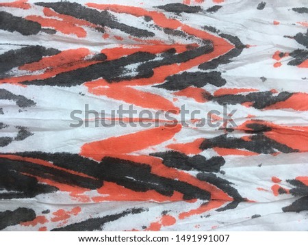 Striped Wild Life animal print. Jungle Geometry pattern. Hand drawn Nature. Leopard spotted pattern. Safari Artistic Zebra texture. Abstract Animal background. Black and white, red  background.