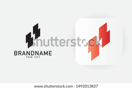 Creative minimal monochrome monogram symbol. Premium business logo for corporate identity. Minimalist logo design and simple element. Beautiful logo branding.