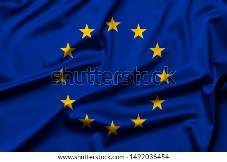 European Union flag as background