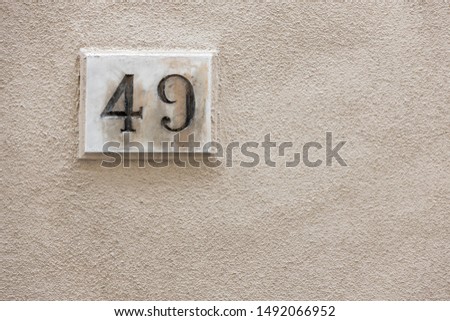 49 ancient house number, concept number 