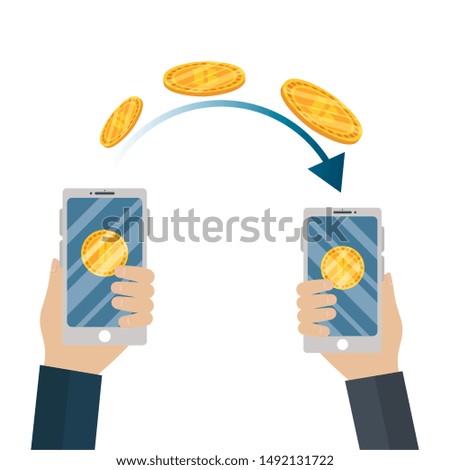 Bitcoins design, Money bit currency exchange financial bank web and internet theme Vector illustration