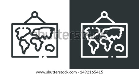 World Map Symbol Icon Vector
