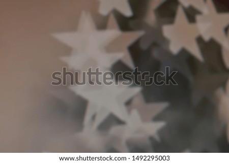 Light bokeh effect with shape of hearts, August 2019, Bulgaria