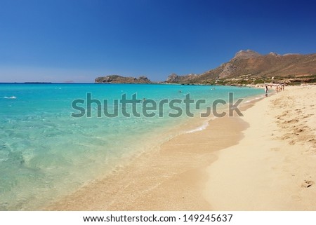 Falassarna beach, Crete Royalty-Free Stock Photo #149245637