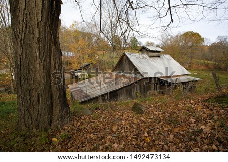 Old Maple Sugarhouse in Guilford, Windham County, Vermont, USA Royalty-Free Stock Photo #1492473134