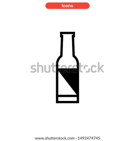 beer drinks icon isolated sign symbol vector illustration - high quality black style vector icons
