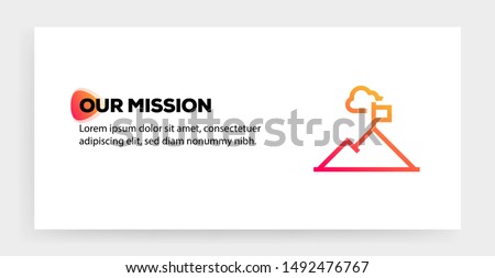 OUR MISSION AND ILLUSTRATION ICON CONCEPT