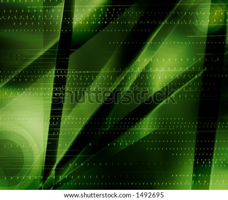 3D Green Background