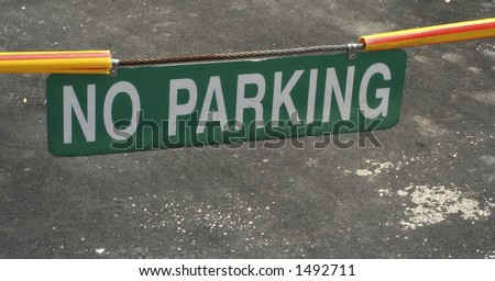 no parking sign on location