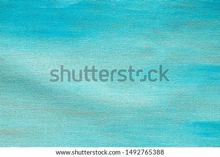 blue color background texture painted on artistic canvas