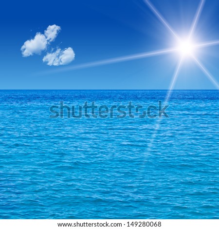 Sea View Background. High quality stock photo.