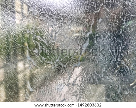 Wall rain in window, Rain texture weather in hose.