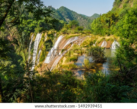 Nine Dragon waterfalls near the City of Luoping (Yunnan Province - China).