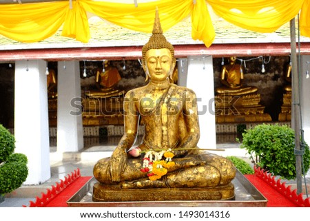 Statue of the Buddha at a temple