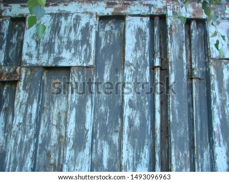 Colored metal walls. Old metal sheet roof texture