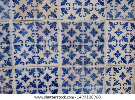 
interesting tile on the streets of Lisbon