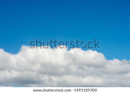 clouds on blue sky, nature cloudy background with copyspace
