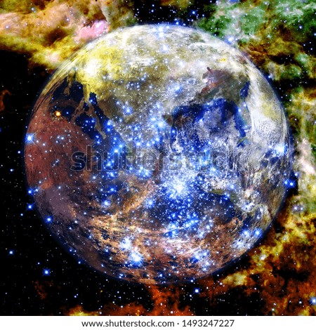 Earth. Space art. Outer space. Elements of this image furnished by NASA.