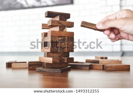 wooden blocks game for develop skills