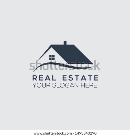 Creative Real estate logo vector graphic element template