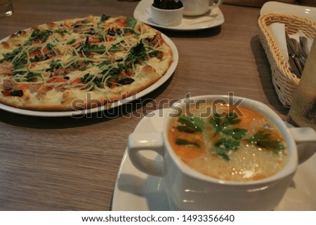 Beautiful restaurant with a beautiful menu, gourmet cuisine with excellent dishes, Italian pizza and hearty soup puree with mushrooms will not leave indifferent any guest.