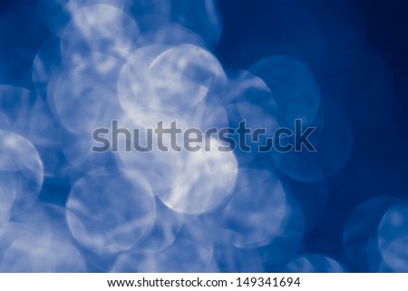 Abstract background of beautiful blue bokeh