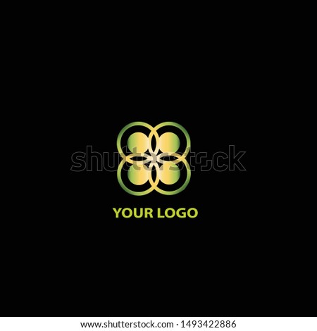 Creative Eco logo leaf vector illustration isolated