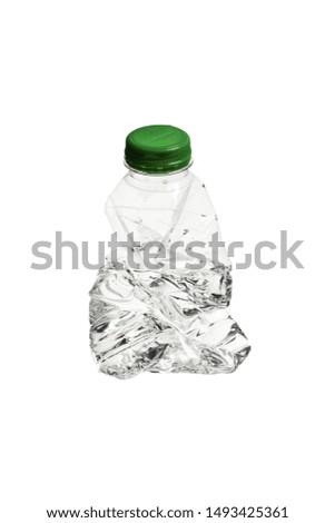 Crush Plastic Bottle with Water