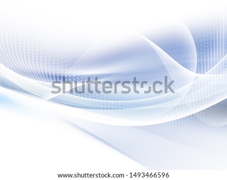 Abstract blue background with wave line