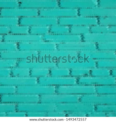 abstract blue background with triangle mosaic - vector
